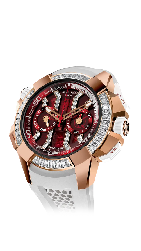 Epic X Chrono Baguette |  Red Crystal Jacob & Co.