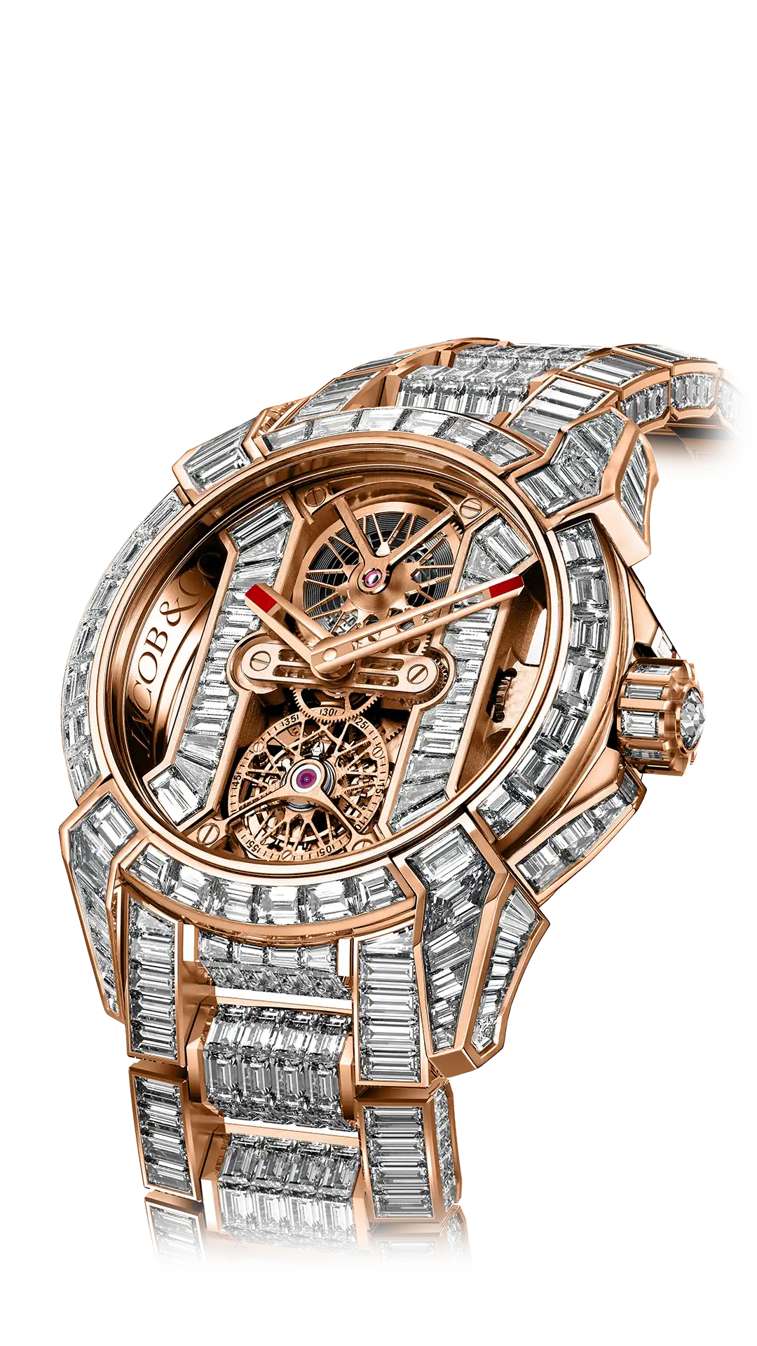 Epic X Tourbillon Baguette |   Rose Gold Tourbillion Jacob & Co.