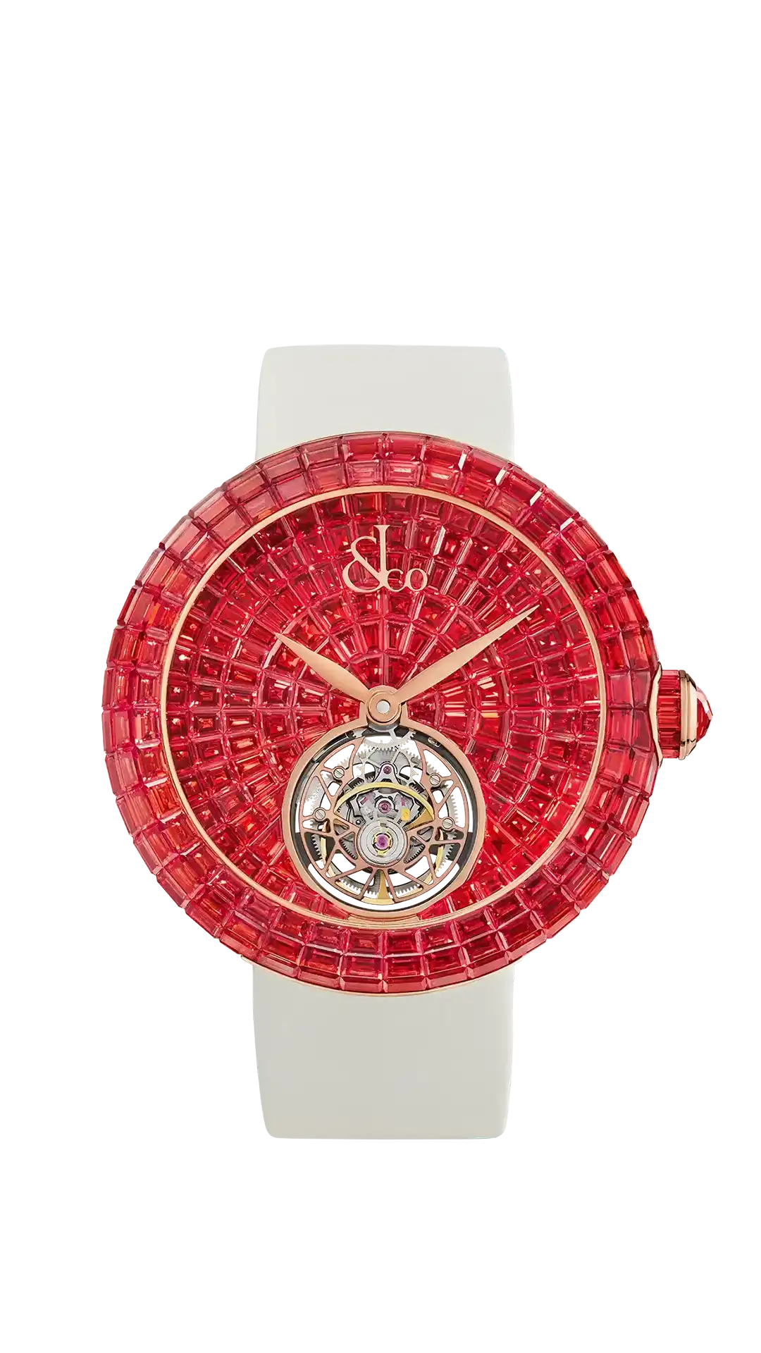 Brilliant Flying Tourbillon |  Orange Sapphires II (Rose Gold) Jacob & Co.