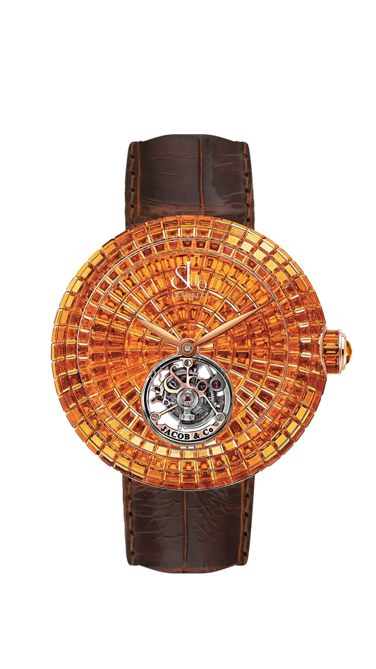 Brilliant Flying Tourbillon |  Orange Sapphires (Rose Gold) Jacob & Co.