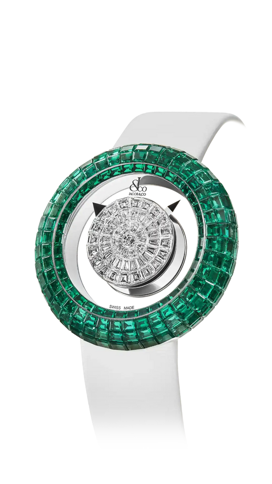 Brilliant Mystery |  38MM - Emeralds & White Diamonds Jacob & Co.