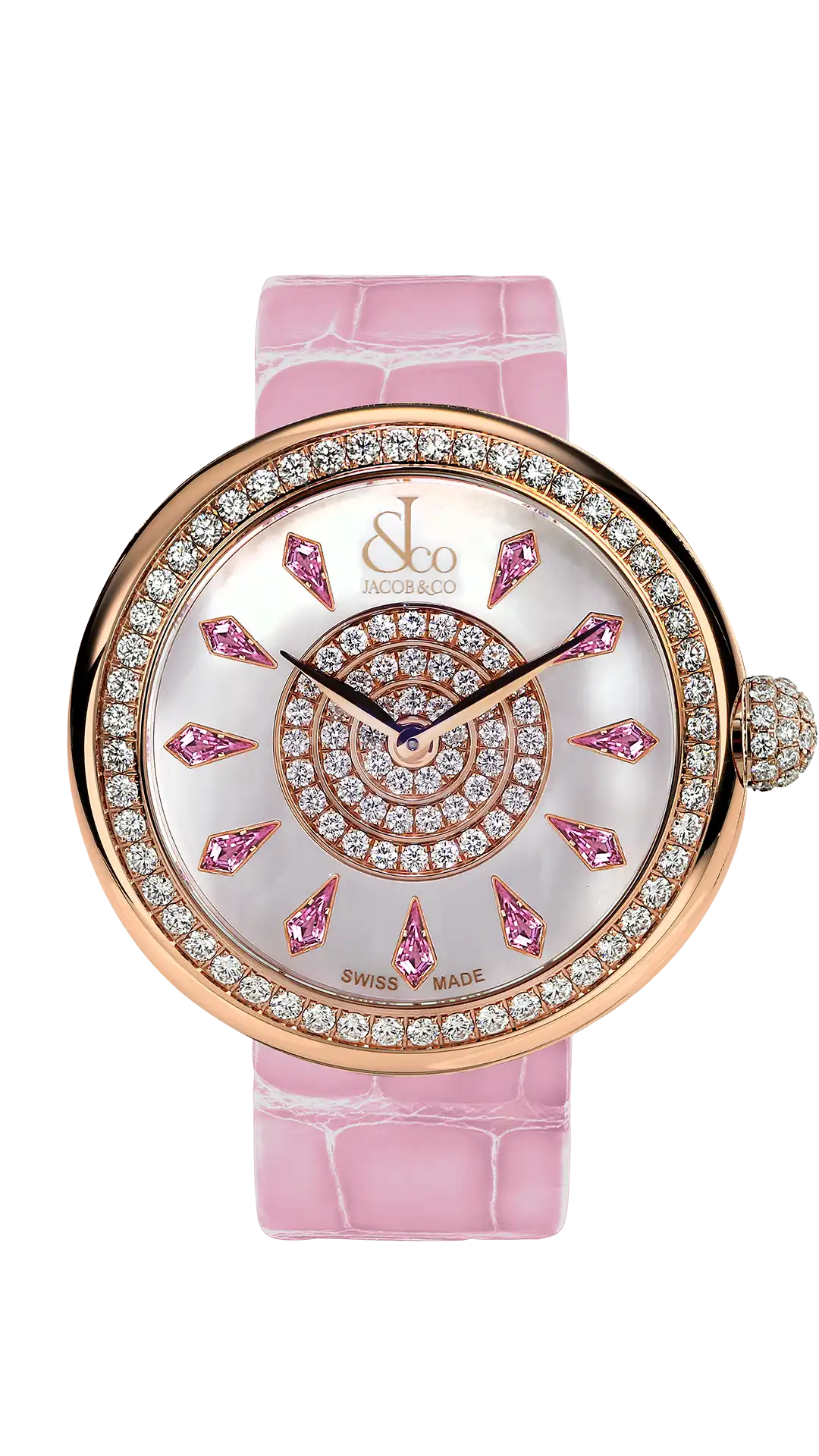 Brilliant |  Pink Sapphires in Rose Gold Jacob & Co.