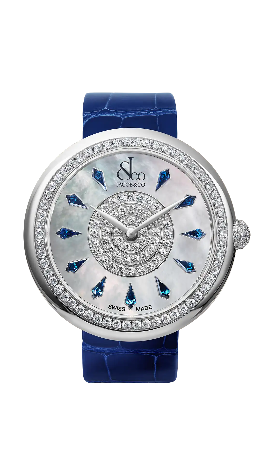 Brilliant |  Blue Sapphires in Stainless Steel Jacob & Co.