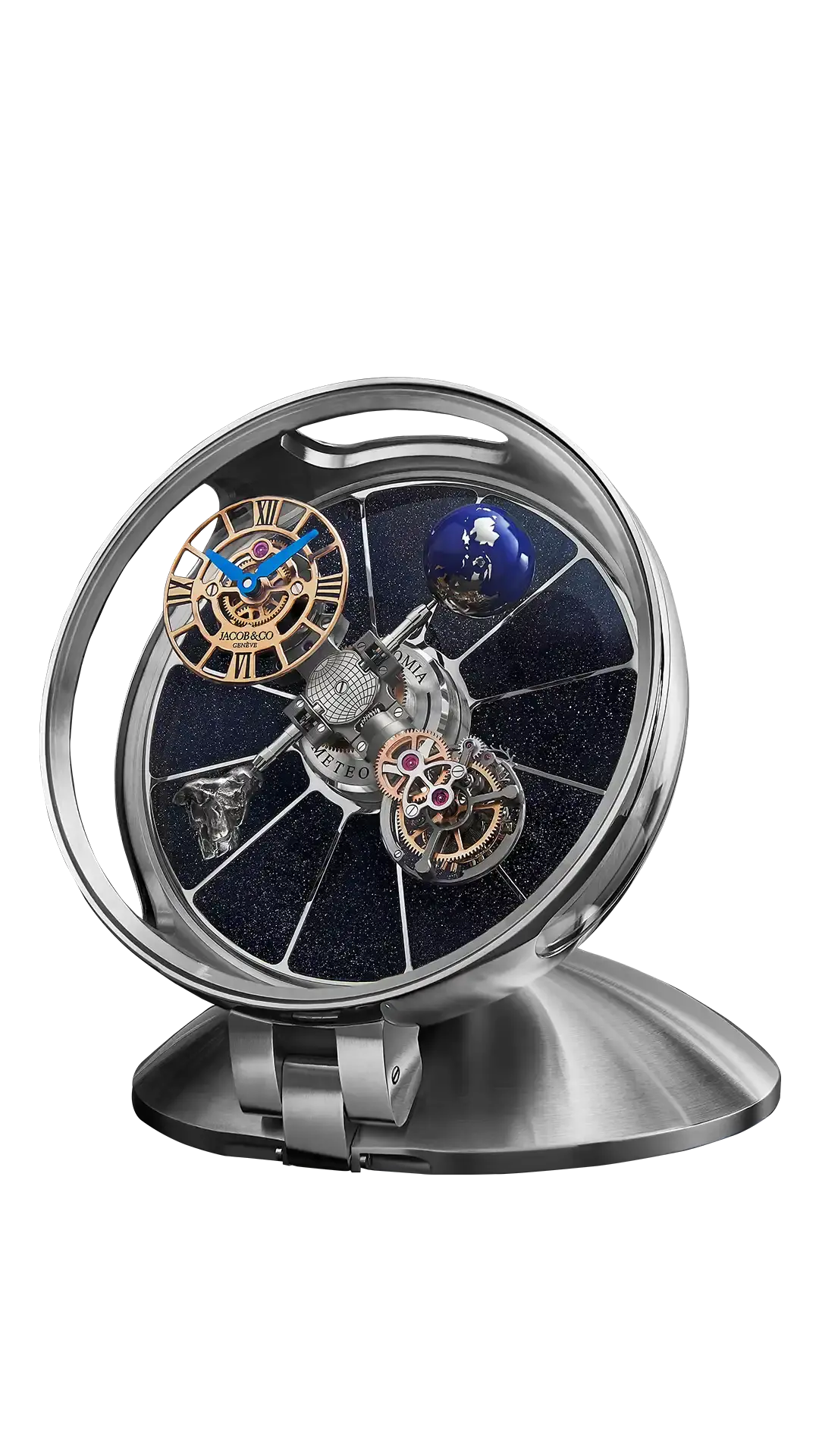 Astronomia Table Clock |  White Gold Jacob & Co.