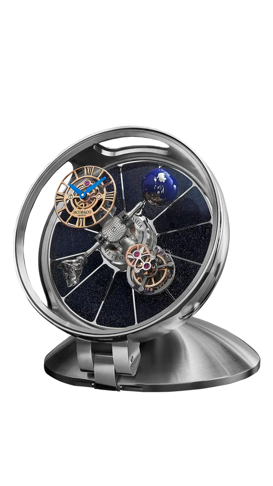 Astronomia Table Clock |  White Gold Jacob & Co.