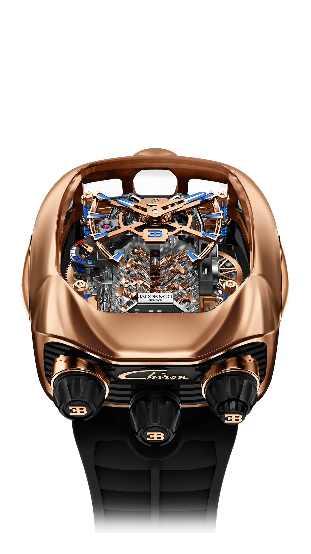 Bugatti Chiron Tourbillon ROSE GOLD | Jacob & Co.