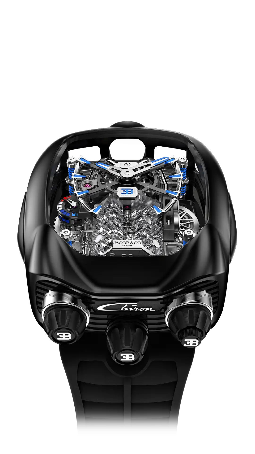 Bugatti Chiron Tourbillon BLACK TITANIUM | Jacob & Co. – MaddaloniJewel