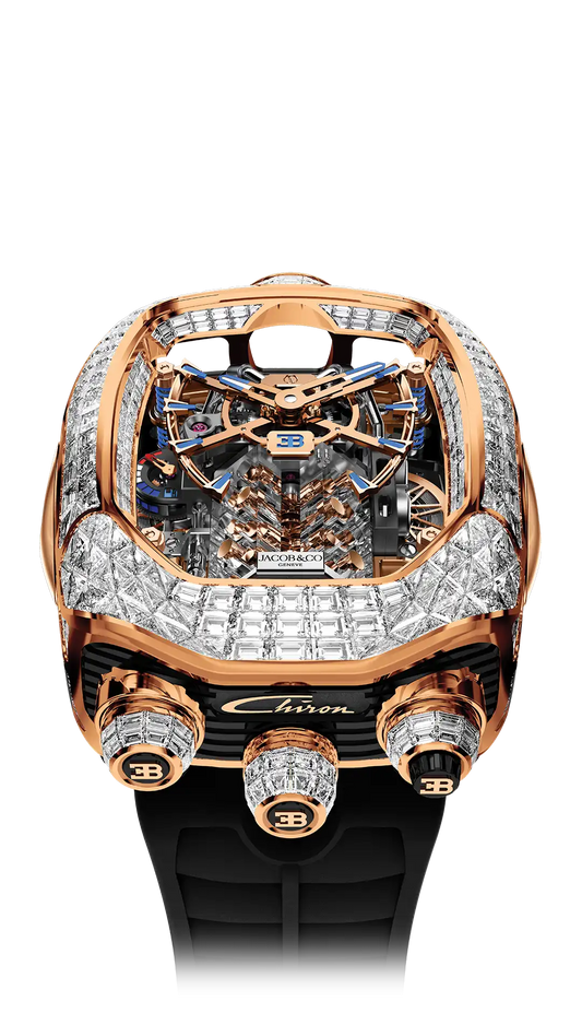 Bugatti Chiron Tourbillon Baguette |  Rose Gold Jacob & Co.