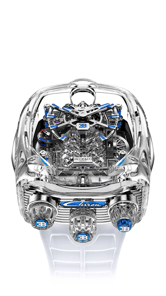 Bugatti Chiron Tourbillon Sapphire Crystal |  Clear Jacob & Co.