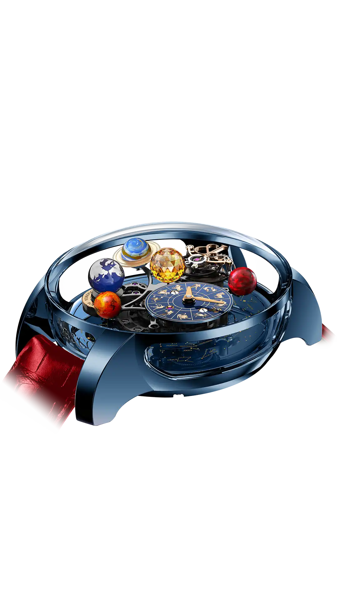 Astronomia Solar Zodiac |  Blue Titanium Jacob & Co.