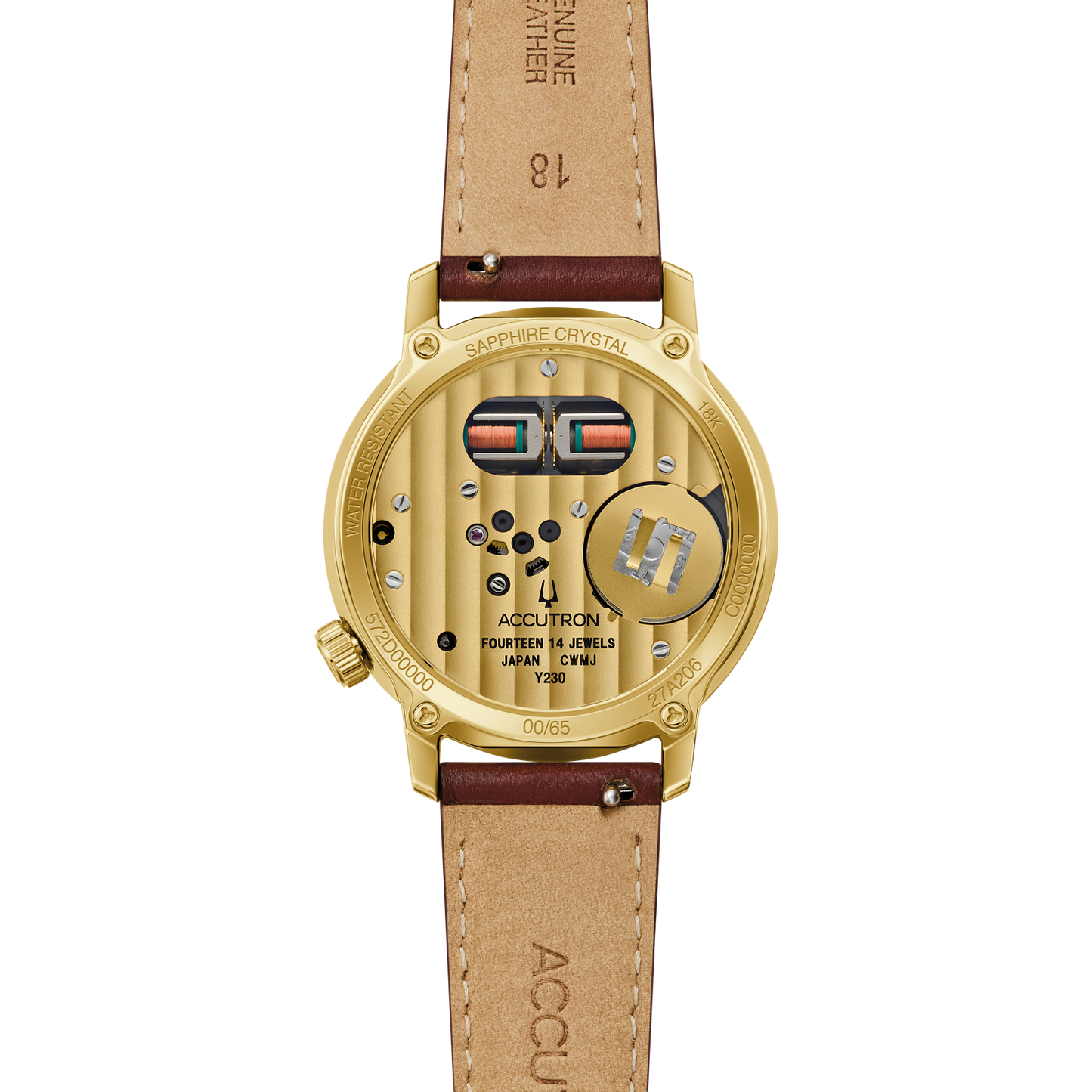 ACCUTRON SPACEVIEW TF 18K ST Y BN