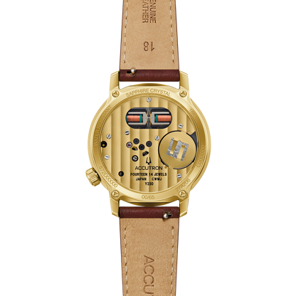 ACCUTRON SPACEVIEW TF 18K ST Y BN