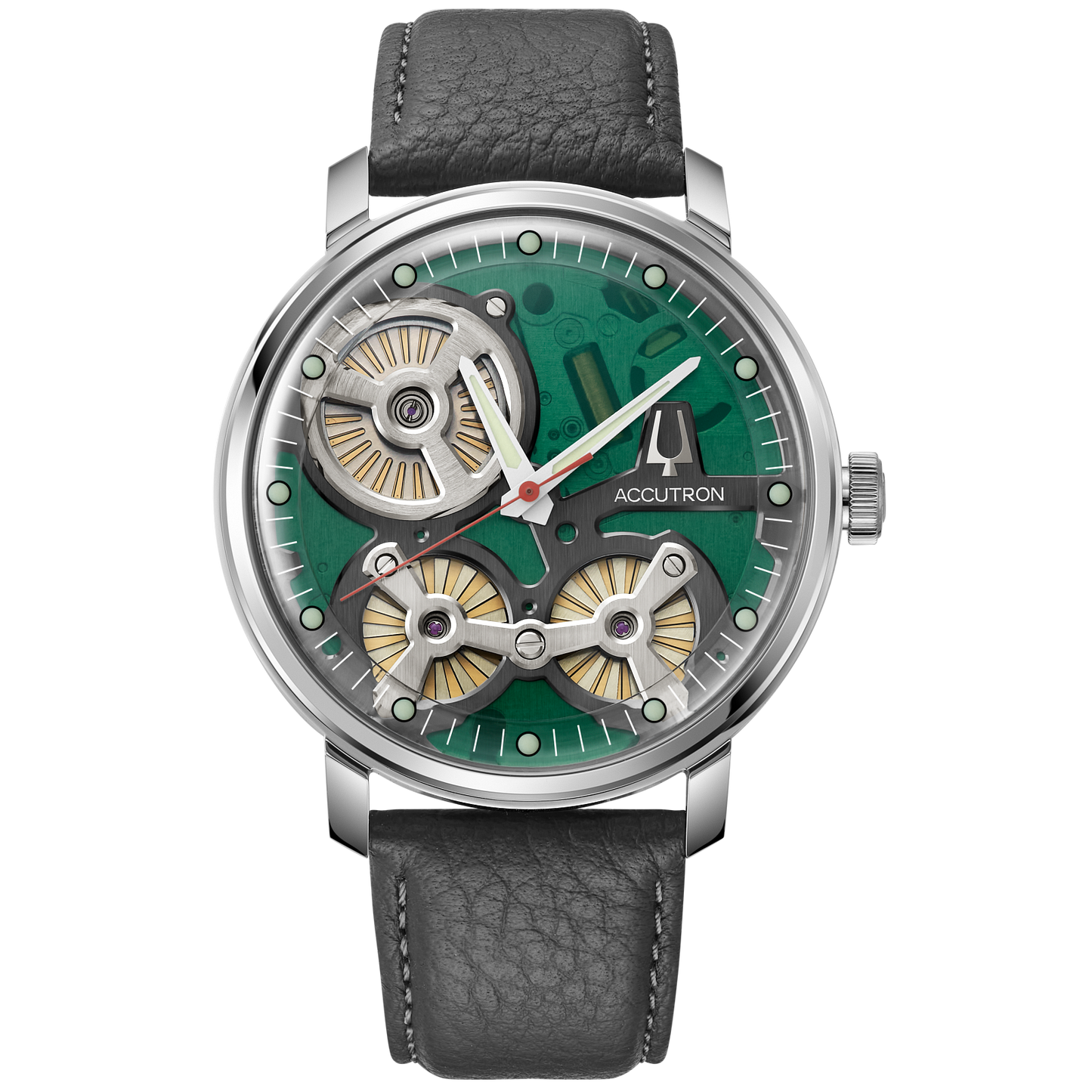 ACCUTRON SPACEVIEW M W ST GY BK AL