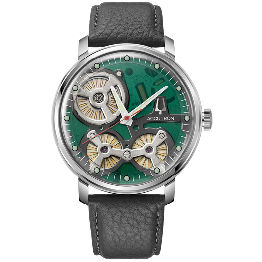 ACCUTRON SPACEVIEW M W ST GY BK AL