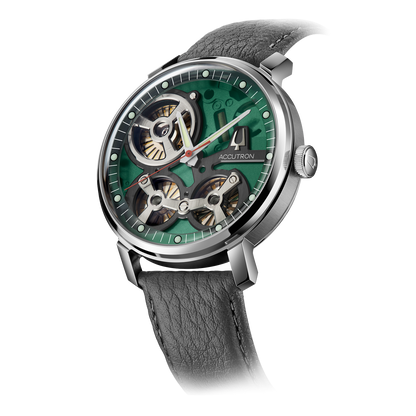 ACCUTRON SPACEVIEW M W ST GY BK AL