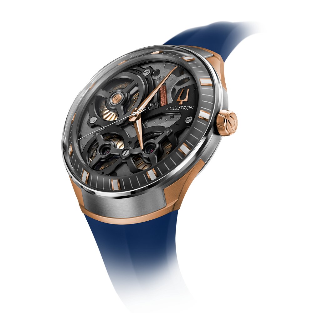 Accutron Dna Electrostatic Skeleton Dial Watch (Copy)