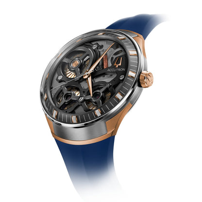 Accutron Dna Electrostatic Skeleton Dial Watch