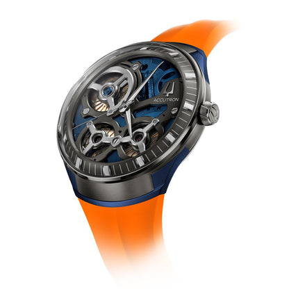 Accutron Men's DNA Watch Orange and Blue