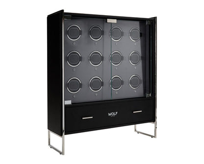 WOLF VICEROY 12 PIECE WATCH WINDER CABINET