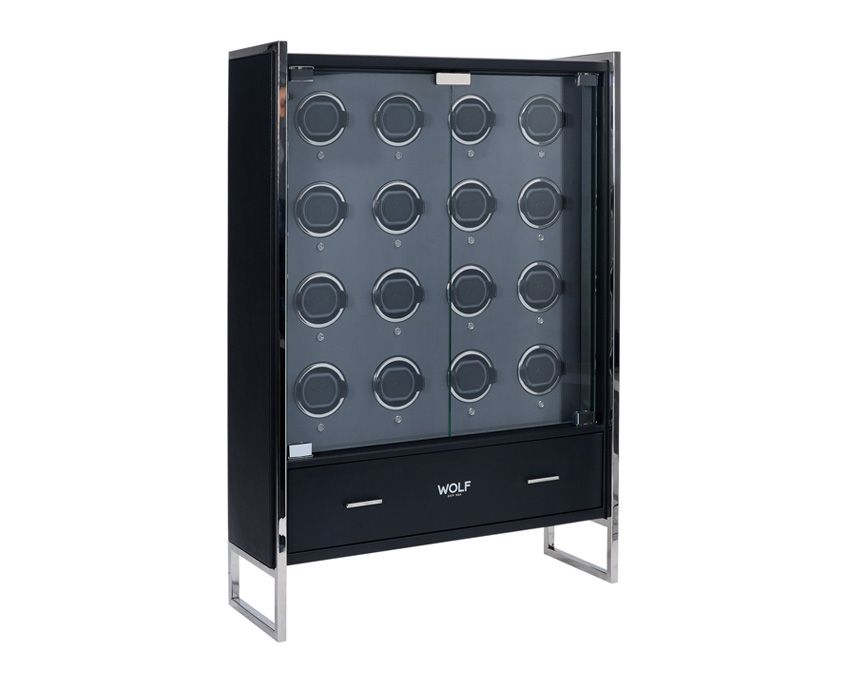 WOLF VICEROY 16 PIECE WATCH WINDER CABINET