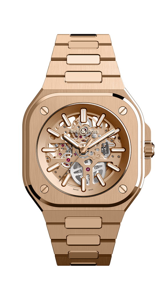 Bell & Ross BR-05 SKELETON GOLD WATCH