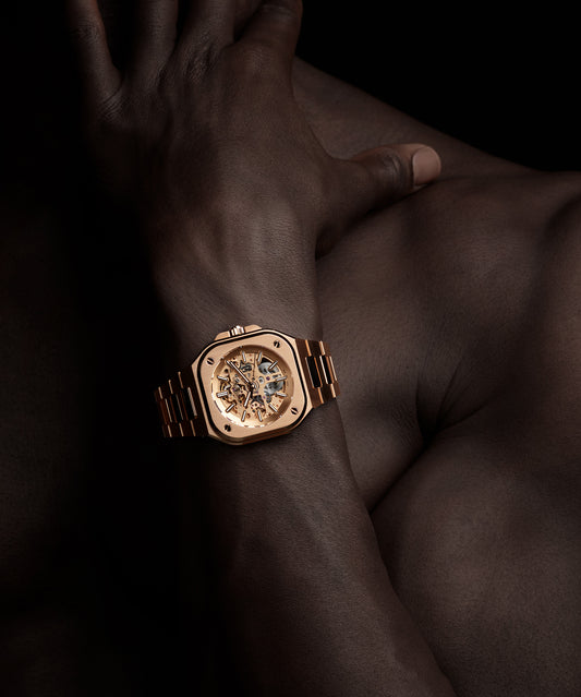 Bell & Ross BR-05 SKELETON GOLD WATCH