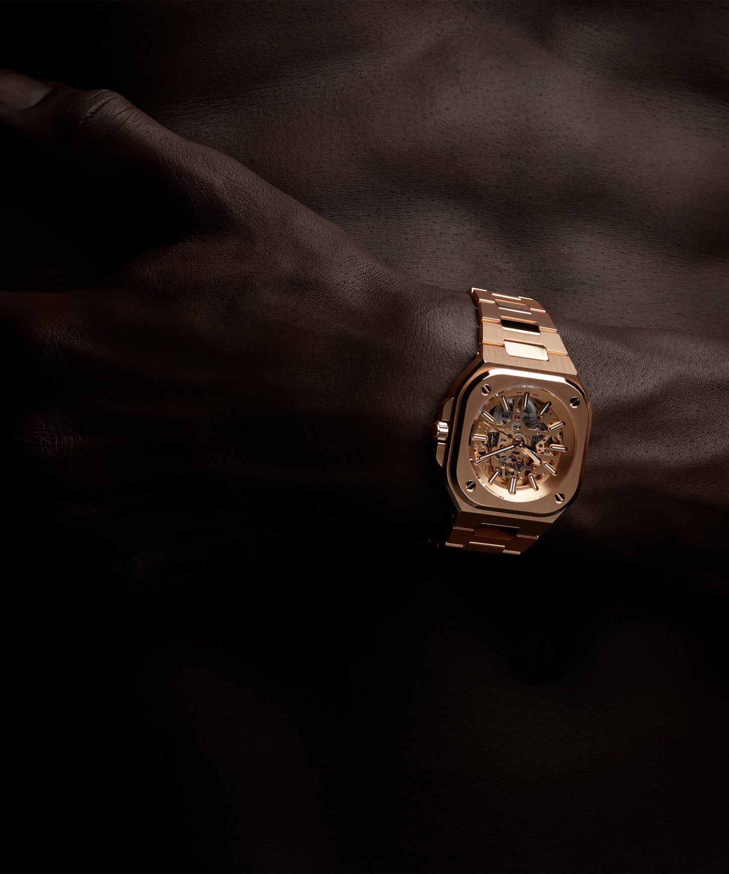 Bell & Ross BR-05 SKELETON GOLD WATCH
