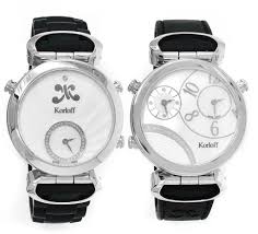 Korloff Paris Voyager Kyoto Two Dials W/ Diamond Bezel Ladies Watch