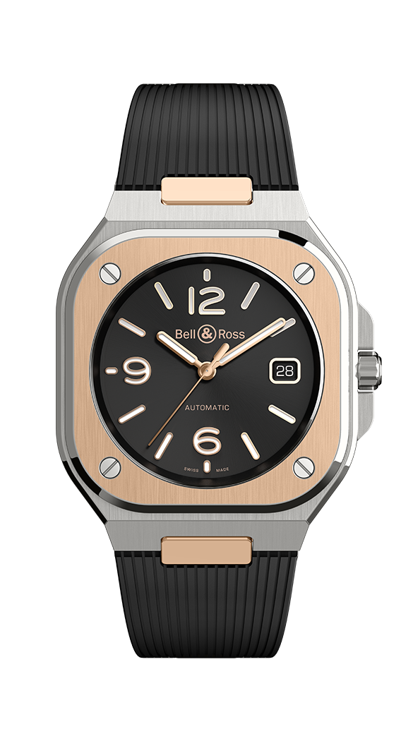 Bell & Ross BR-05 Black Steel & Gold Watch