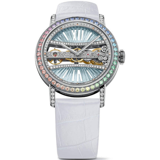 Golden Bridge 39 White Gold Diamonds Watch