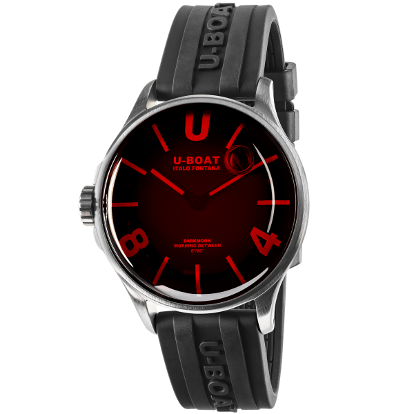 U-Boat Darkmoon 40 MM SS Red Glass Watch