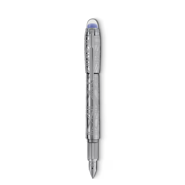Montblanc Starwalker Space Blue Metal Fountain Pen (F)