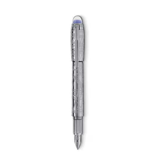 Montblanc Starwalker Space Blue Metal Fountain Pen (F)