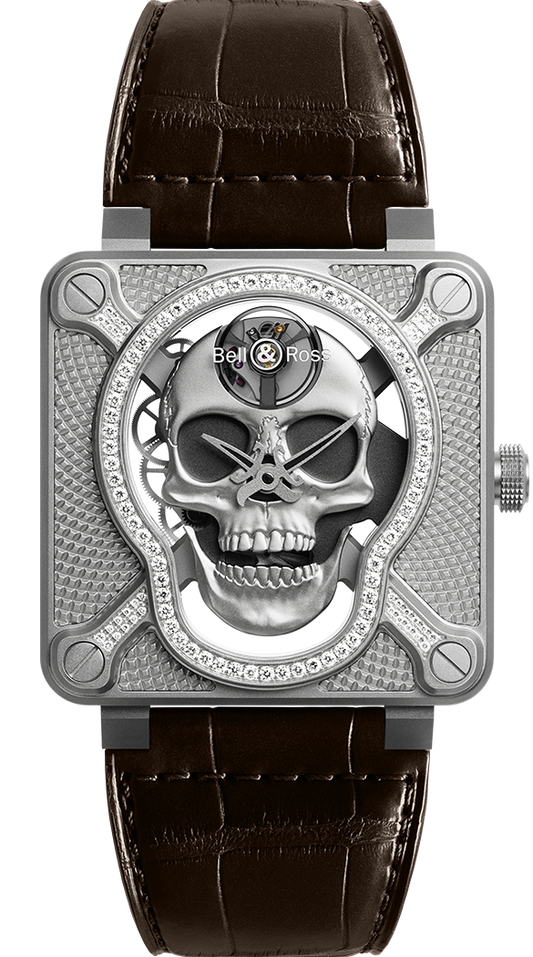 Bell & Ross BR-01 laughing skull light diamond