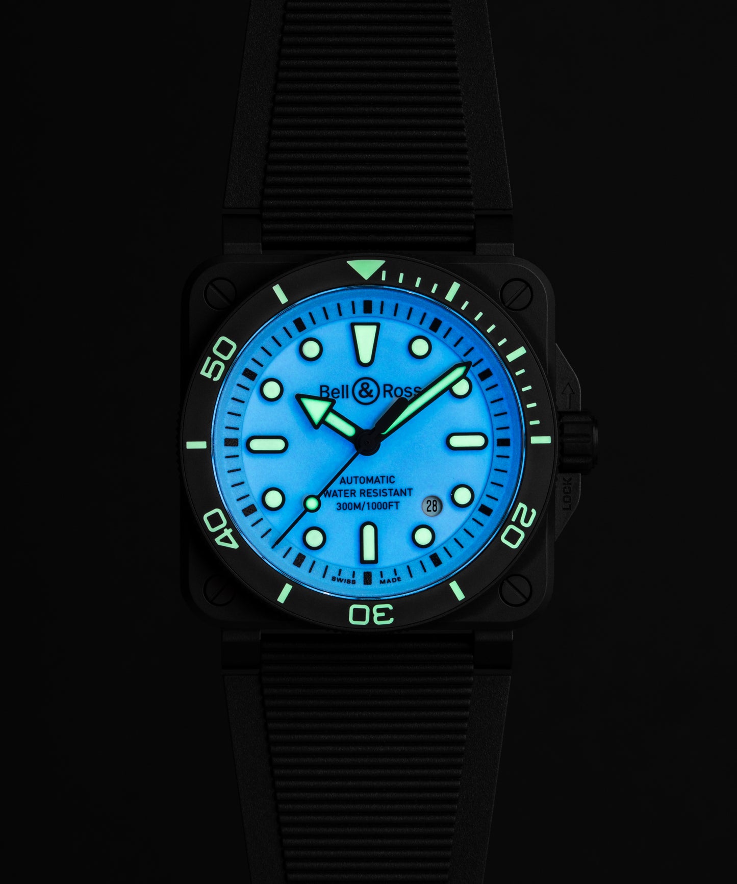 Bell & Ross BR03 Diver Full LUM Ceramic Watch