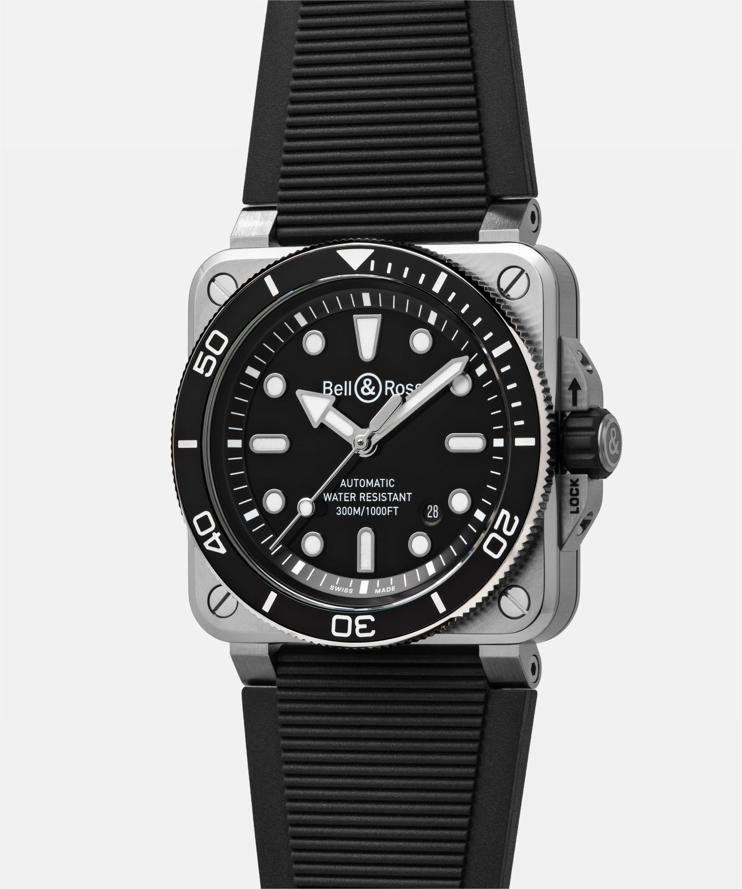 Bell & Ross BR03 Diver Black Steel Watch