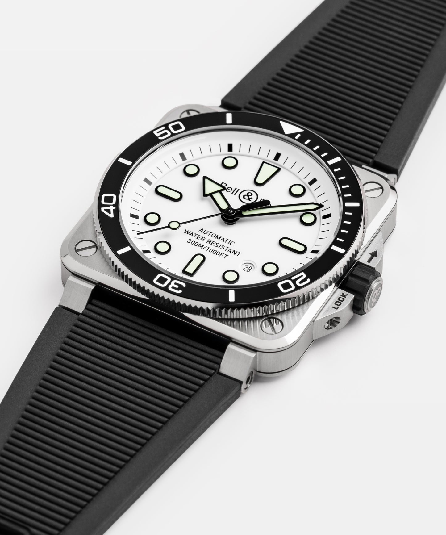 Bell & Ross BR03 Diver White Steel Watch