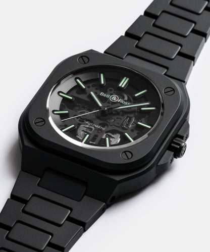 Bell & Ross BR-05 Skeleton Black Lum Ceramic