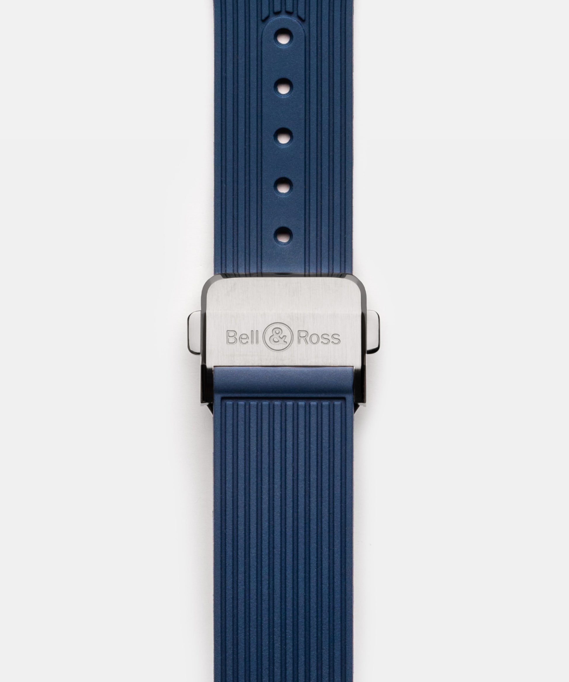 Bell & Ross BR05 Auto Blue Steel Rubber Strap Watch