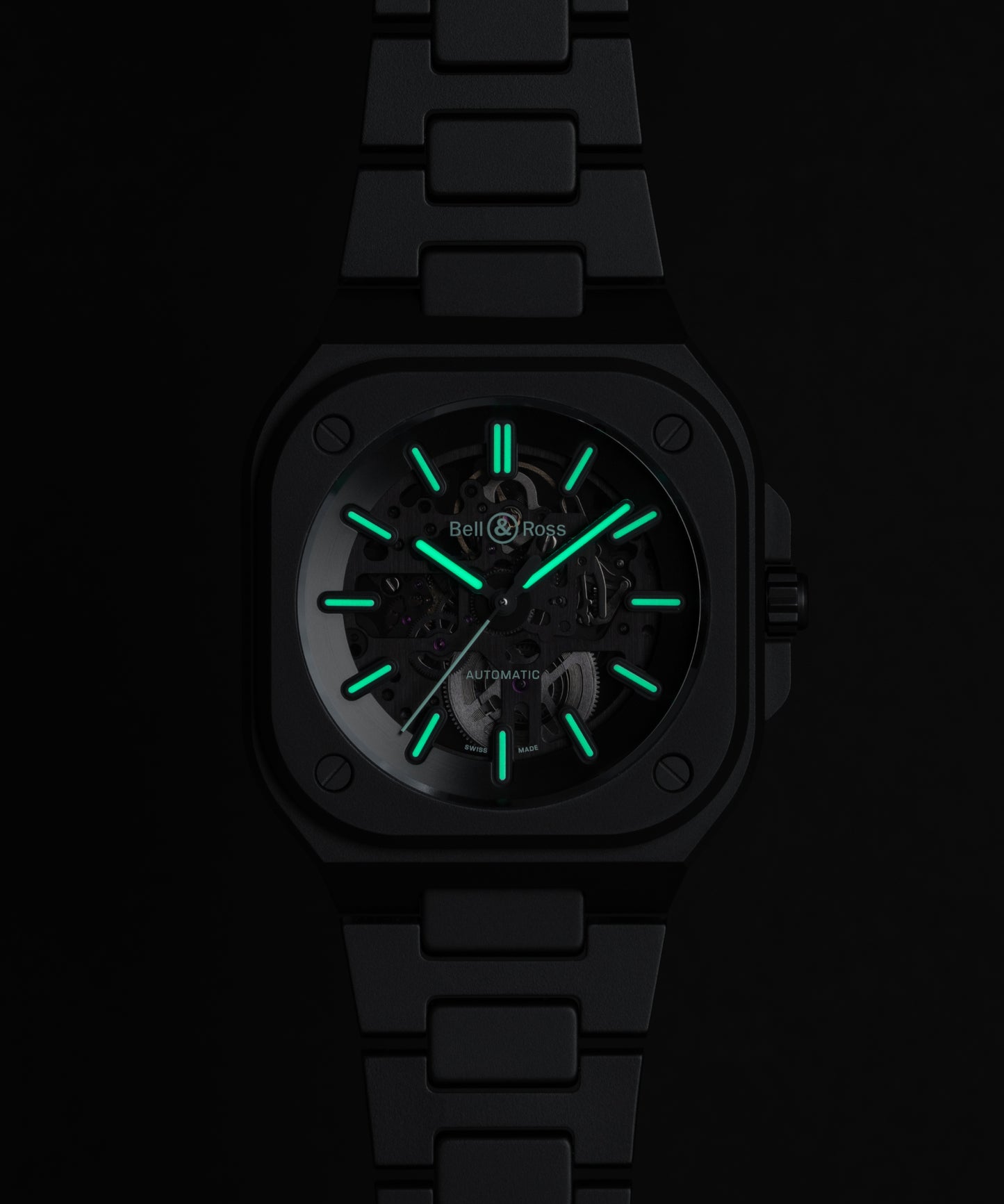 Bell & Ross BR-05 Skeleton Black Lum Ceramic