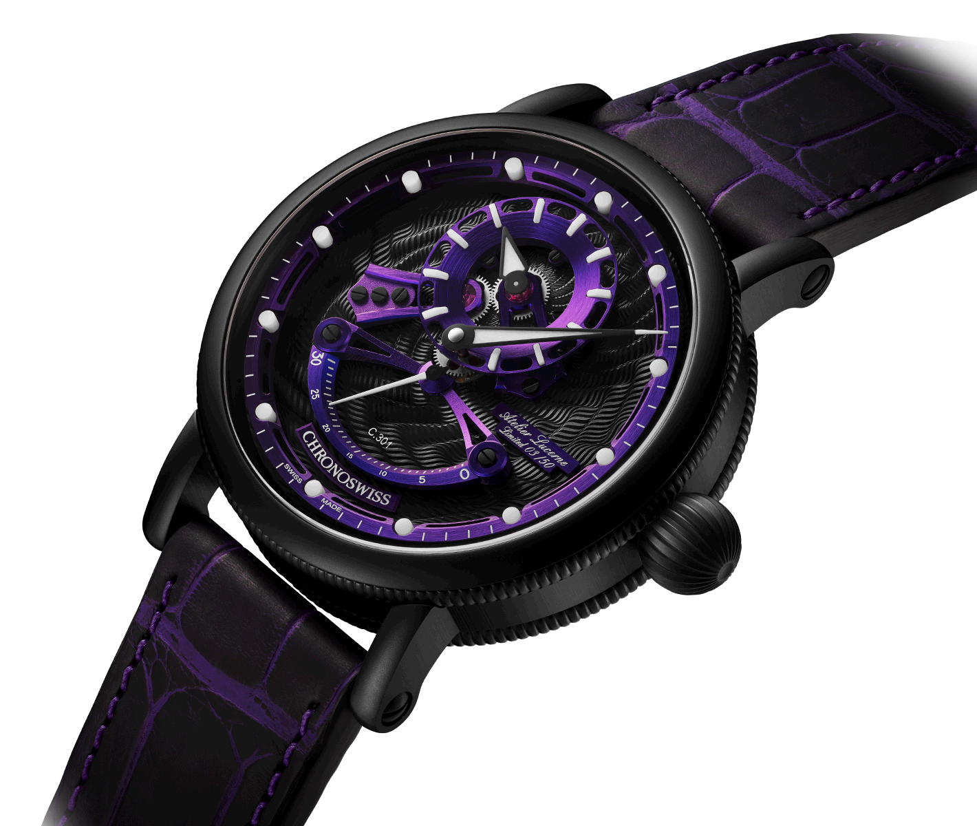 open gear resec Chronoswiss Open Gear Resec Voodoo Watch – MaddaloniJewel