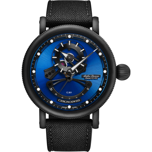 Chronoswiss Open Gear Resec Blue On Black