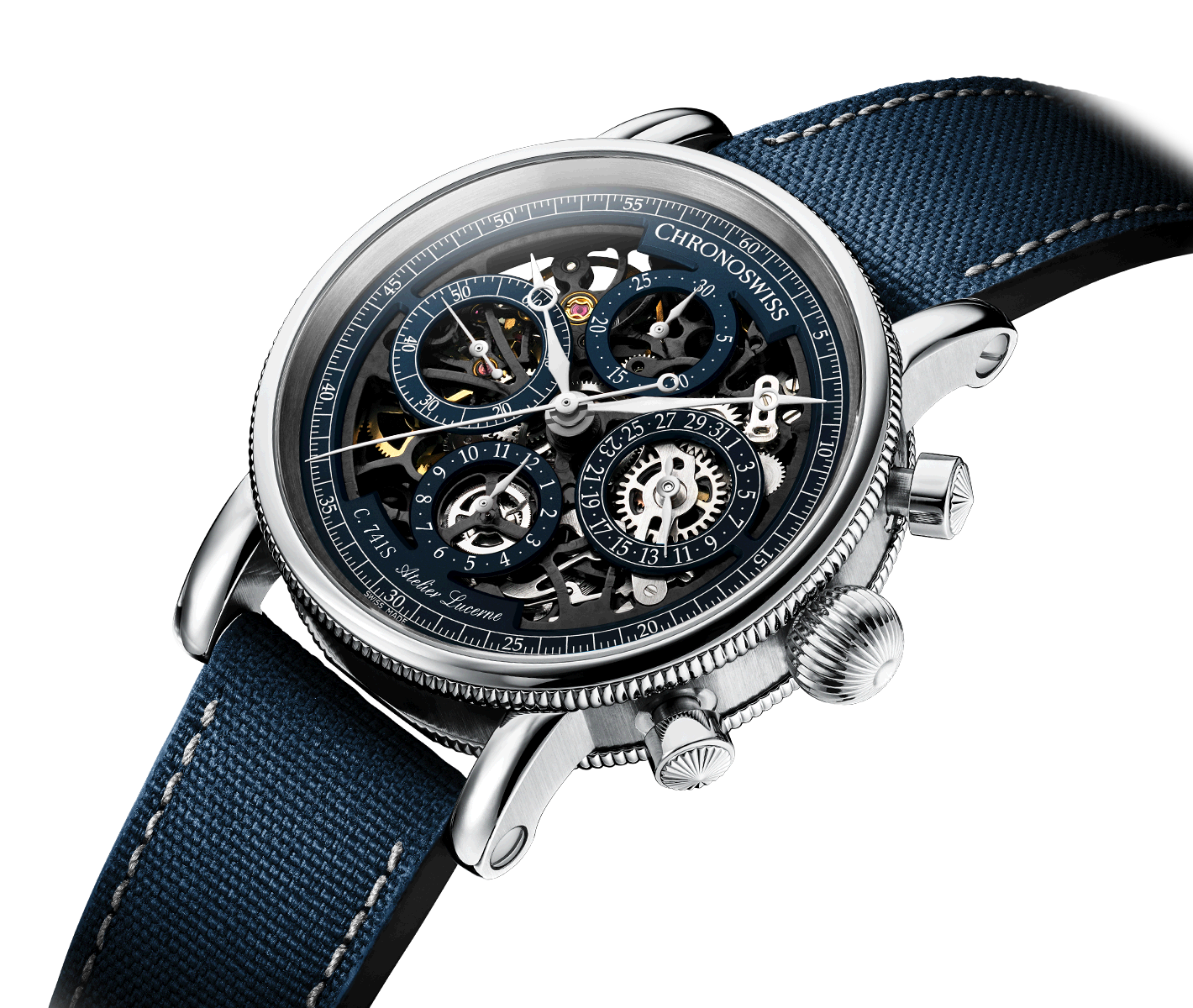 Chronoswiss Opus Chronograph Titanium Blue Watch