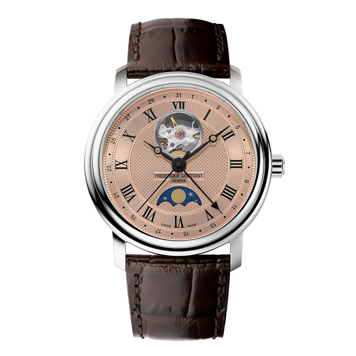 Frederique Constant Classics Heart Beat Moonphase Date Mens Watch