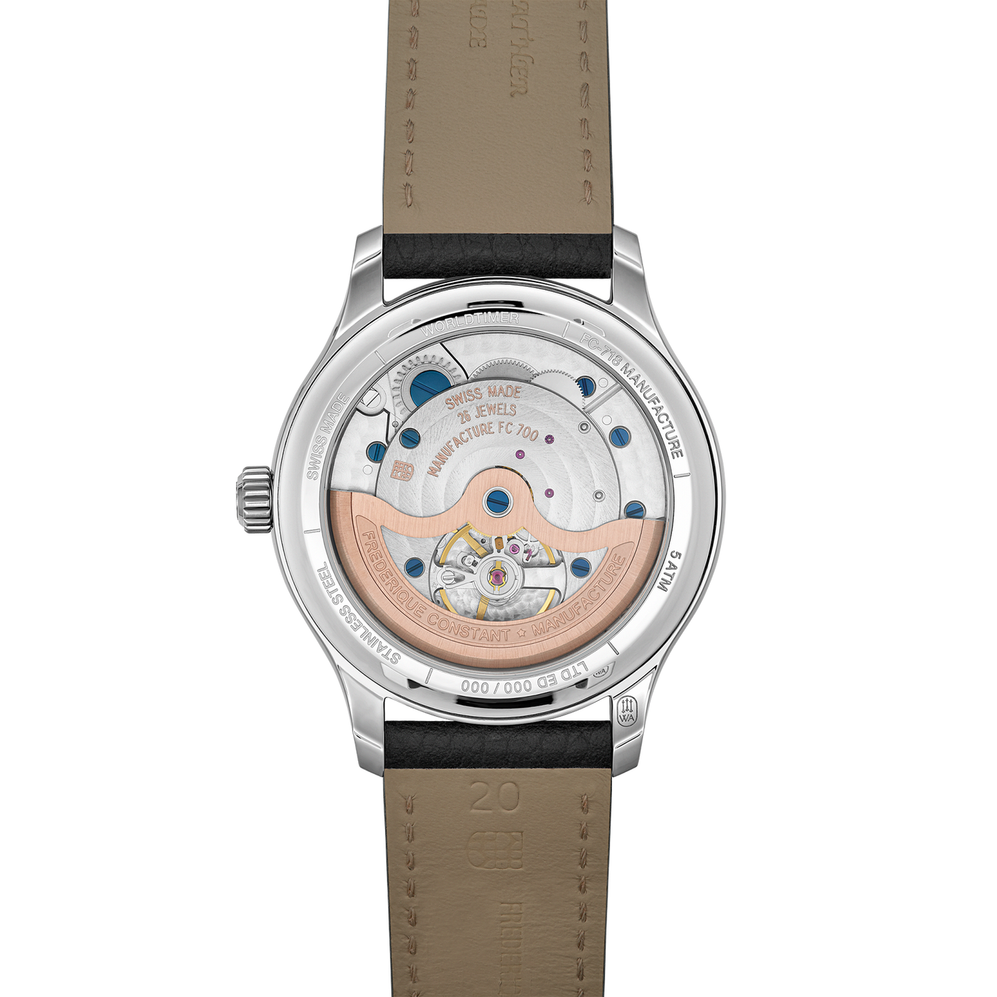 Frederique Constant New Limited Edition Manufacture Classic Worldtimer Mens Watch