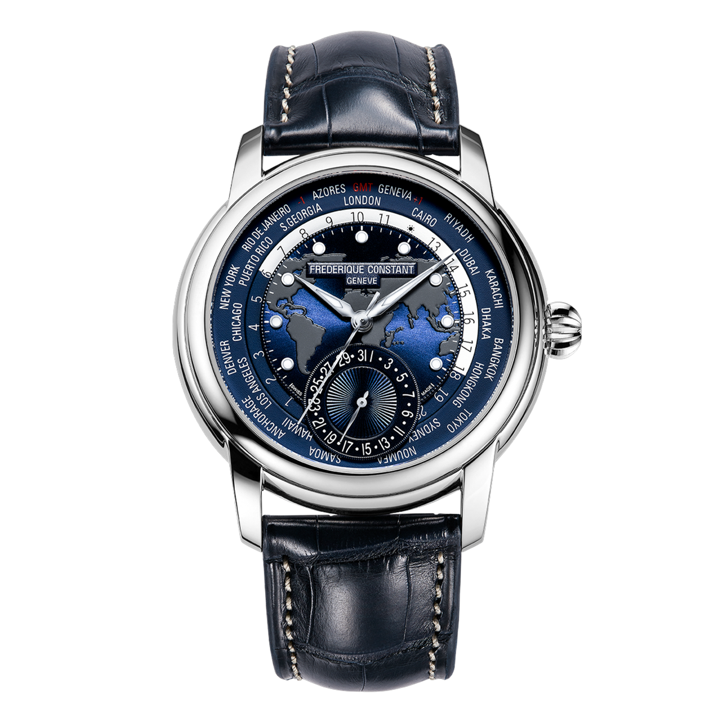 Frederique Constant Manufacture Classic Worldtimer Mens Watch