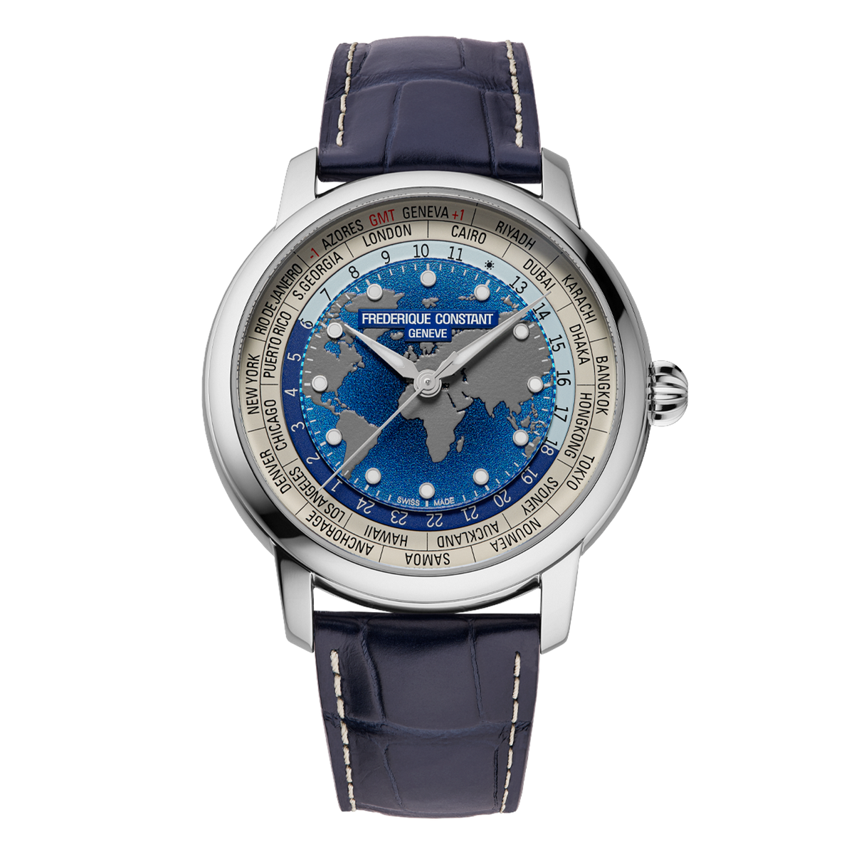 Frederique Constant Manufacture Classic Worldtimer Mens Watch