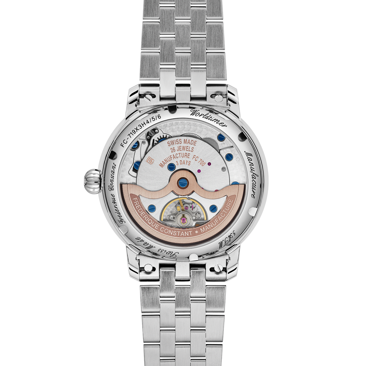 Frederique Constant Manufacture Classic Worldtimer Mens Watch