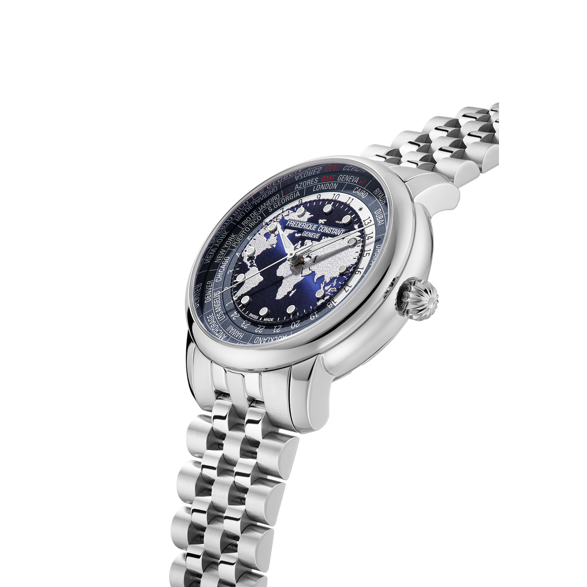 Frederique Constant Manufacture Classic Worldtimer Mens Watch