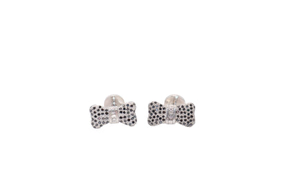 18kt White Gold Bow Tie Cufflinks